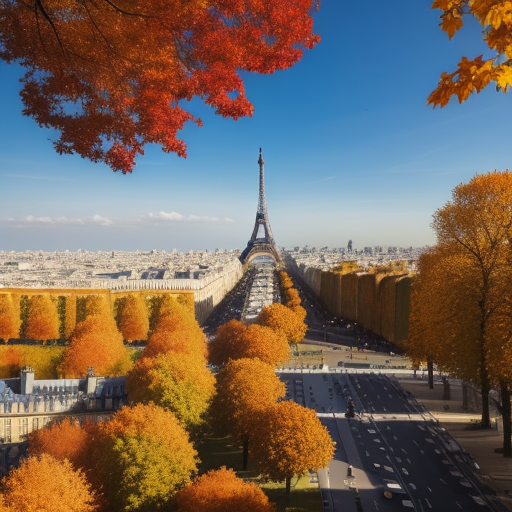 Photo of Paris in fall